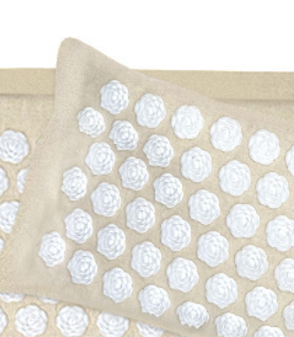AcuNest™ Recovery Kit — Linen & Coconut Fiber Acupressure Mat Set